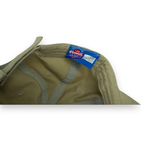 Miami Dolphins Logo Vintage Official NFL Adjustable Strap Baseball Cap Beige - Picture 6 of 7